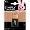 Duracell 9 Volt Alkaline Battery -Energizer Shop 131172 duracell simply 9v 1pk battery