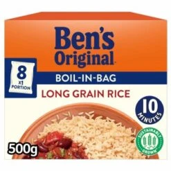 B&M Ben's Original Boil-in-Bag Long Grain Rice 500g
