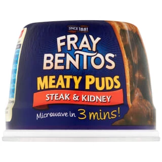 B&M Fray Bentos Steak & Kidney Meaty Puds 400g 3 B&M Fray Bentos Steak & Kidney Meaty Puds 400g