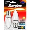 Energizer LED 25W B22 Candle Bulb 2pk