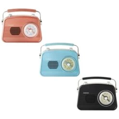 Goodmans Classic AM/FM Retro Radio - Blue -Energizer Shop 329176 goodmans revive radio group