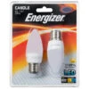 Energizer LED 40W E27 Candle Bulb 2pk -Energizer Shop 331599 energizer 40w candles es e27 twin pack
