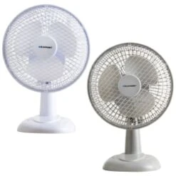 Blaupunkt Desk Fan 6" - Grey -Energizer Shop 332793 blaupunkt 6inch desk fan main