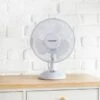 Blaupunkt Desk Fan 9" - White -Energizer Shop 332827 blaupunkt 9inch desk fan