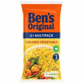 B&M Ben's Original Golden Vegetable Rice 3 X 250g 3 B&M Ben's Original Golden Vegetable Rice 3 X 250g