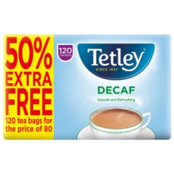 Tetley Decaf Tea Bags 120pk