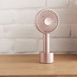Blaupunkt Rechargeable Handheld Fan - Rose Gold -Energizer Shop 345397 blaupunkt portbale handheld fan rose gold 3