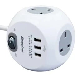 Energizer USB Extension Socket Cube -Energizer Shop 346502 energizer usb extension socket 3