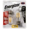 Energizer LED 40W E27 Filament Bulb 2pk -Energizer Shop 346565 energizer led gls filament bulb es e27