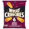 B&M Wheat Crunchies 6pk - Crispy Bacon -Energizer Shop 347300 wheat crunchies bacon multipack crisps 6pk
