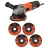 Black & Decker Angle Grinder 710W -Energizer Shop 349313 black decker angle grinder 710w