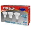 Eveready 40W E14 R50 Bulb 3pk 1 Eveready 40W E14 R50 Bulb 3pk -Energizer Shop 355156 eveready 3pk r50 40w led warm white