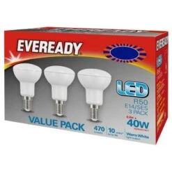 Eveready 40W E14 R50 Bulb 3pk