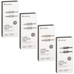 Goodmans Aux Cable 2m - Black -Energizer Shop 356998 goodmans 3 5mm aux audio cable 2m gold 21