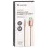 Goodmans Mini USB Metal Charging Cable - Rose Gold