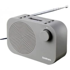 Goodmans Compact DAB Digital Radio - Grey -Energizer Shop 365112 goodmans compact dab digital radio grey