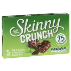 B&M Skinny Crunch Snack Bars 5pk - Mint & Dark Chocolate