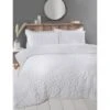 B&M Loft Studio Lara Seersucker King Duvet Set - White -Energizer Shop 370782 370783 lara seersucker white duvet set