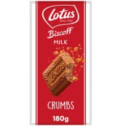 Lotus Biscoff Milk Chocolate Crumbs 180g
