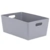 Soho Storage Tub 15 X 35 X 26cm - Grey -Energizer Shop 384311 soho size g box grey 15x35x26cm