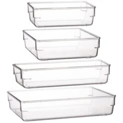 Clear Organiser Plastic Tray - Large -Energizer Shop 384976 384977 384978 384984 clear organiser tray group 2