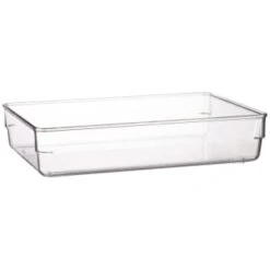 Clear Organiser Plastic Tray - Large