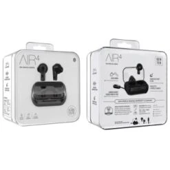 B&M Air4 True Wireless Earbuds With Charging Case - Black -Energizer Shop 385964 air4 true wireless earbuds black 2