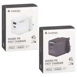 Goodmans Mains PD Fast Charger - Black 6 Goodmans Mains PD Fast Charger - Black -Energizer Shop 386193 goodmans mains pd fast charger main