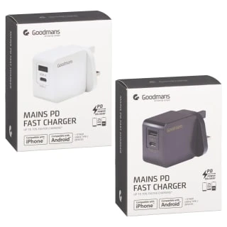 Goodmans Mains PD Fast Charger - Black 4 Goodmans Mains PD Fast Charger - Black - Image 3
