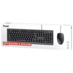 B&M Trust Wired Mouse & Keyboard 2pk -Energizer Shop 386632 trust wired mouse and keyboard 2