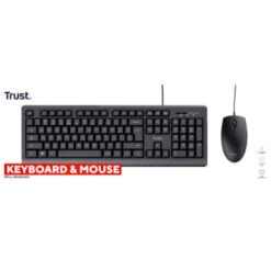 B&M Trust Wired Mouse & Keyboard 2pk -Energizer Shop 386632 trust wired mouse and keyboard