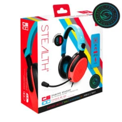 B&M Stealth Gaming Headset -Energizer Shop 386743 c6100 stealth headset red and blue 4