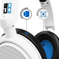 B&M Stealth C6-100 Headset -Energizer Shop 386746 c6100 stealth headset white and blue 4