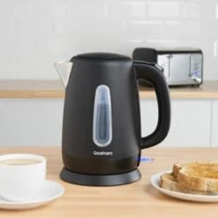 Goodmans Matt Black Jug Kettle 1.7L 7 Goodmans Matt Black Jug Kettle 1.7L -Energizer Shop 386963 goodmans jug kettle black 3