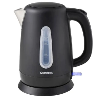 Goodmans Matt Black Jug Kettle 1.7L 3 Goodmans Matt Black Jug Kettle 1.7L