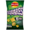 Walkers Squares 6pk - Cheese & Onion -Energizer Shop 387417 walers sqiares 6pk cheese and onion