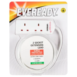Eveready 2 Socket Extension Lead 3 Eveready 2 Socket Extension Lead
