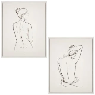 B&M Lady Figurine Canvas Print - Arm 4 B&M Lady Figurine Canvas Print - Arm - Image 2