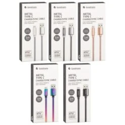 Goodmans USB Type C Metal Charge & Sync Cable - Black -Energizer Shop 390307 goodmans metal type c charge and sync cable 1m main1