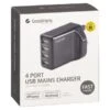 Goodmans 4 Port USB Fast Charger - Black 2 Goodmans 4 Port USB Fast Charger - Black -Energizer Shop 390345 goodmans 4 port usb mains charger black 2