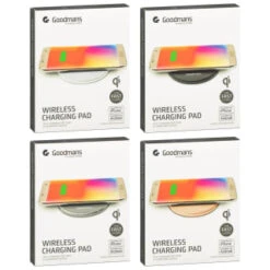 Goodmans Metallic Wireless Charging Pad - Silver 9 Goodmans Metallic Wireless Charging Pad - Silver -Energizer Shop 390384 goodmans wireless charging pad rose gold