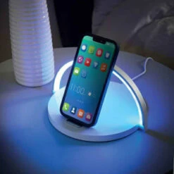 Goodmans 3-in-1 Qi Colour Changing Wireless Charger & Stand -Energizer Shop 390823 goodmans 3 in 1 qi wireless charger and stand white