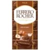 Ferrero Rocher Milk Chocolate Hazelnut Block 90g -Energizer Shop 391212 ferrero rocher 90g milk tablet