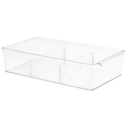 B&M Divided Fridge Storage Tray - 36.5 X 20.3 X 8.5cm
