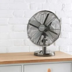 Blaupunkt Metal Desk Fan 12" -Energizer Shop 395250 blaupunkt 12 inch metal desk fan 3