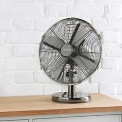 Blaupunkt Metal Desk Fan 12" -Energizer Shop 395250 blaupunkt 12inch metal desk fan 4