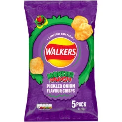 Walkers Monster Munch Pickled Onion Crisps 5pk